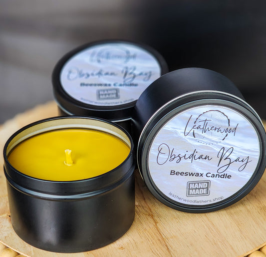 Obsidian Bay - Beeswax Candle